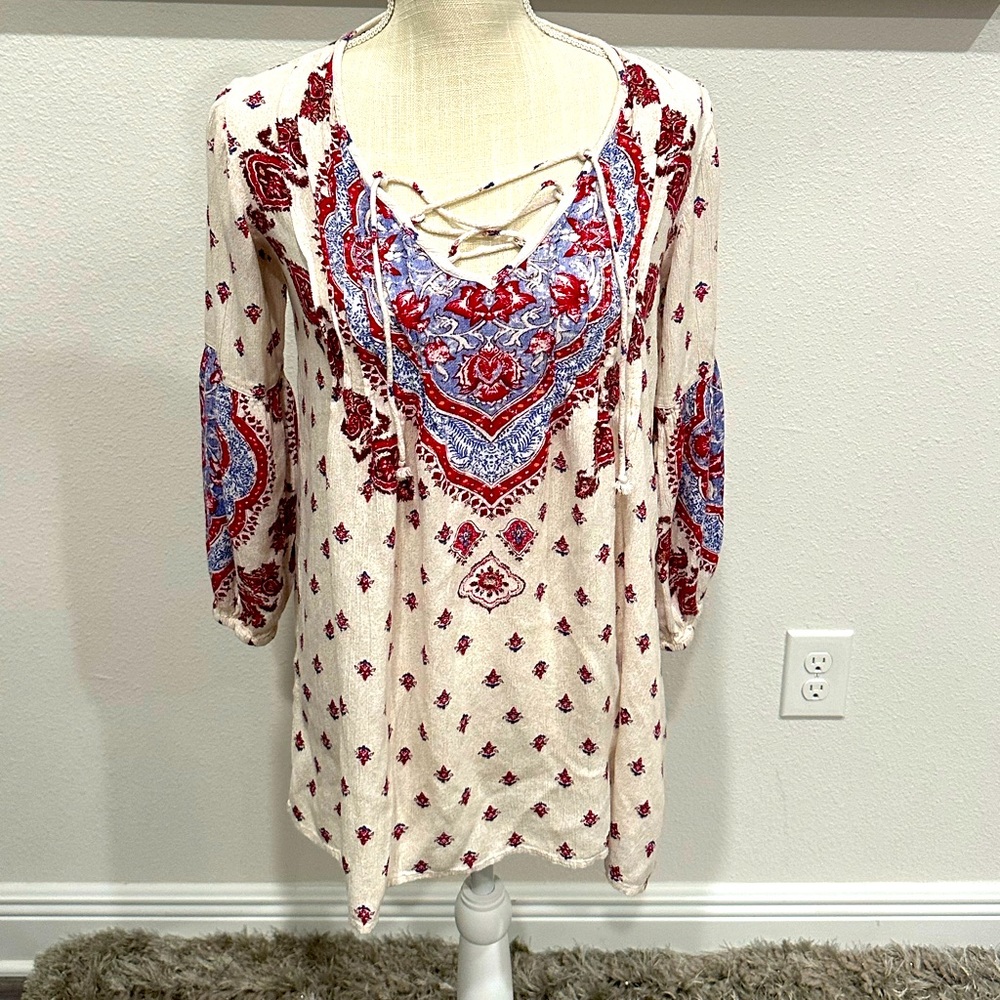 Billabong 3/4 Sleeve Blouse, S/P.